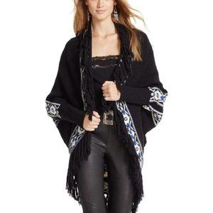 Polo Ralph Lauren Fringe Southwestern Cardigan Sweater